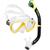 Kit de Mergulho Máscara+Respirador Cressi Ranger + Orion Dry Transparente, Amarelo