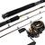 Kit de pesca Vara + Carretilha CROBAT Marrom