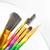 Kit de pincéis práticos arco-íris para maquiagem com 5 unidades Multicolor