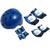 Kit de Proteção Radical C/ Capacete Bel Sports Azul