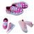 Kit De Tênis Infantil Feminino 3 Pares De Bebê Menina Vários Modelos Tenis miney, Bota patrulha, Alstar rosa