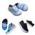 Kit De Tênis Infantil Masculino 3 Pares De Sapatinho De Bebê Menino Tenis velcro, Alstar azul bb, Bota patrulha azul