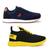 Kit de Tênis Masculino Esportivo Casual Academia Caminhada BF Shoes Marinho, Amarelo