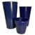 Kit de Vasos Decorativos Lisos para Plantas Casa e Jardim Azul
