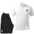 Kit Dibre Camiseta Gola Polo e Bermuda Moletom Casual Confortável  TropiCaos Branco, Preto