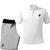 Kit Dibre Camiseta Gola Polo e Bermuda Moletom Plus Size Casual Confortável  TropiCaos Branco, Cinza