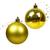 Kit Enfeite Bola Mista Champagne Decoração Arvore Natal 9PCS Dourado