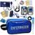 Kit Enfermagem Aparelho de Pressão Estetoscópio Medidor Glicose Completo Premium Azul