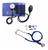 Kit Enfermagem Com Esfigmomanômetro + Estetoscopio Duplo Rappaport Premium  Azul