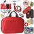 Kit Enfermagem Estagio Super Luxo Completo Especial Pa Med Vermelho