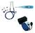Kit Enfermagem Medidor De Pressão Arterial + Esteto Duplo + Termometro Digital Axilar Azul