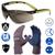 Kit Epi Luva Resistente Oculos Anti Risco Proteção Segurança Antiembaçante Ca Uv Anti Corte Serviço Escuro Fume