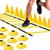 Kit Escada de Agilidade Treinamento Funcional Corda de Pular Academia Ginastica Treino Futebol Amarelo