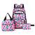 Kit Escolar Completo Mochila Bolsa Estojo Juvenil Feminino Infantil Creche Escolinha Casual Colorido Original Resistente Lilas