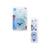 Kit escova ergonomica massageadora mam de dentes e de dedo macia infantil para bebes Azul