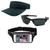Kit Esportivo 1 Viseira, 1 Pochete Celular E 1 Oculos De Sol Cinza escuro