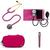 Kit Estetoscopio Littmann + esfigmo + case + Laterna - Cores Variadas Framboesa rainbow