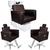 KIT Evidence - 2 Cadeiras Reclináveis + 1 Lavatório Para Salão Café Factor