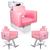 KIT Evidence - 2 Cadeiras Reclináveis + 1 Lavatório Para Salão Rosa bebê