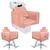 KIT Evidence - 2 Cadeiras Reclináveis + 1 Lavatório Para Salão Rose gold