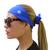 kit Faixa de cabeça + Scrunchie Academia Anti Suor Faixa de Cabelo para atividades fitness UV50+ Azul Royal