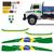 Kit Faixa Mercedes Mb 1113 1114 Adesivo Lateral Decorativo BRASIL