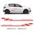 Kit Faixa Sandero/logan Racing Spirit Adesivo Renault Sport  PRETO