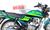 Kit Faixas Adesivo Moto Titan 99 Verde Claro c/ Preto