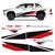 Kit Faixas Hilux Gr Toyota Gazoo Racing 2020 Adesivo Lateral  VERMELHO E PRETO