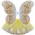 Kit Fantasia Infantil Menina Carnaval Brilho Princesa Borboleta Encantada Tule Festa Asa Bloquinho Halloween Fadinha Branco