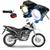Kit Farol de Milha Angel Eye U7 Moto Honda NXR 160 BROS 2004 -2012 2013 2014 2015 2016 2017 2018 2019 2020 2021  Branco Grande