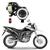Kit Farol de Milha Angel Eye U7 Moto Honda NXR 160 BROS 2004 -2012 2013 2014 2015 2016 2017 2018 2019 2020 2021 Branco Mini