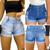 Kit Feminino Com 3 Shorts Modeladores Hot Pants Jeans  Jeans