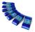 Kit Fita De Cetim Mimosa 100mm X 10 Mts com 8 Un total 80mts Azul Royal