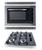 Kit Forno Embutir Inox 45L Cooktop 4 Bocas Preto Safanelli Preto