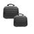 Kit frasqueiras de viagem chx maleta necessaire rígida abs. Preto