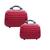 Kit frasqueiras de viagem chx maleta necessaire rígida abs. Vermelho