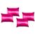 kit Fronha De Cetim 04un Anti Frizz Luxo com várias cores - Envio Imediato Pink