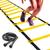 Kit Futebol Escada para agilidade Corda de Pular Treinamento Funcional Amarelo