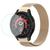Kit Galaxy Watch 5 Pro 2x Pulseiras Metal + 1 Película Vidro Champanhe