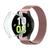 Kit Galaxy Watch 5 Pulseira Magnética Curvada + Case TPU Rose + Case Transparente