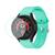 Kit Galaxy Watch5 Pro 2 Pulseira Silicone + 1 Película Vidro Verde Tiffany