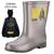 Kit galocha infantil batman rain e capa de chuva grendene kids 23056 Cinza, Preto