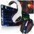 Kit Gamer Challengers Teclado Gamer Headset 7.1 Mouse Óptico Led 7 Cores Branco