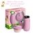 Kit Garrafa Térmica Bebe 250ml + Pote Leite Pó 280ml Rosa