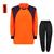 Kit Goleiro Futsal Infantil Camisa E Calça Acolchoada Laranja, Preto