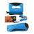 Kit Grampeador de Papel Grampo 26/6 Perfurador e Extrator de Grampo Conjunto 93080 Jocar Office 4 Peças Azul