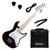 Kit Guitarra Infantil PHX Strato JR IST-H Completo Vermelho Strato JR IST-H