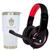 Kit Headphone Gamer Thardus EG302 +Copo Térmico Evolut 473ML Branco