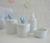 Kit Higiene Bebê K016 Porcelana Azul Banho Cuidado Quarto Menino Decoração OVELHA AZUL